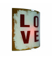 Applique murale LOVE blanche 1 ampoule