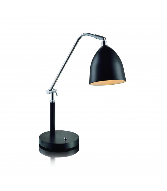 FREDRIKSHAMN Schwarze Tischlampe 1 Glühbirne