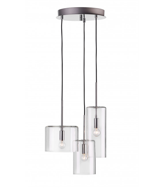 Plafonnier ROCKFORD chromé 3 ampoules