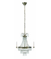 Antique MARIELUND crystal ceiling light 3 bulbs