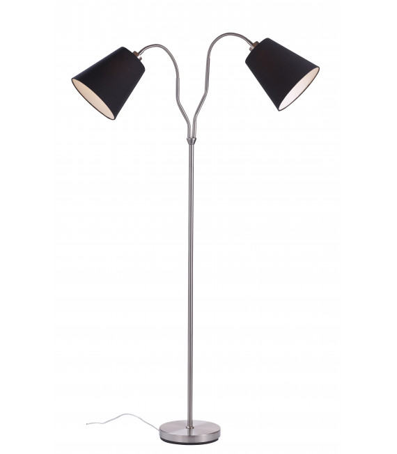 MODENA floor lamp in steel 2 bulbs