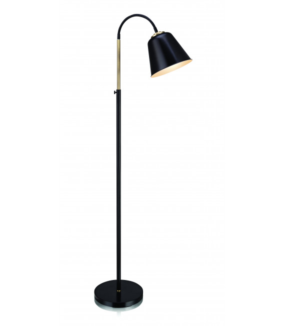 KOLDING lampada da terra nera 1 lampadina