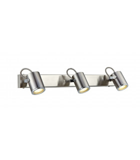 LUX - Aplique de baño en acero, 3 luces