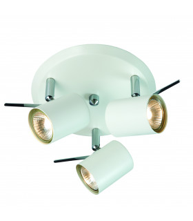 HYSSNA LED ceiling light white 3 bulbs