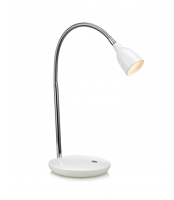 TULIP weiße Tischlampe 1 Glühbirne