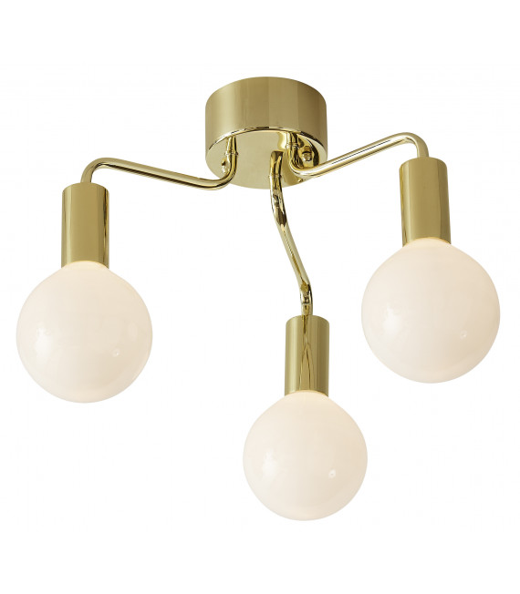 Plafonnier HISTORY Laiton 3 ampoules