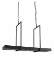 Plafonnier TRAY Noir 3 ampoules