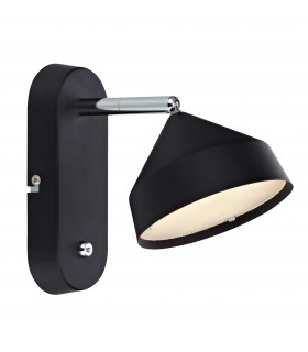 TRATT Applique nera 1 lampadina