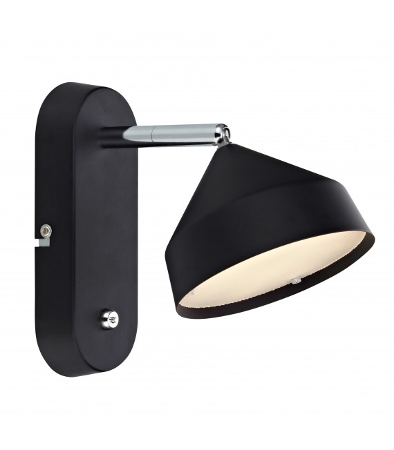 TRATT Black wall light 1 bulb