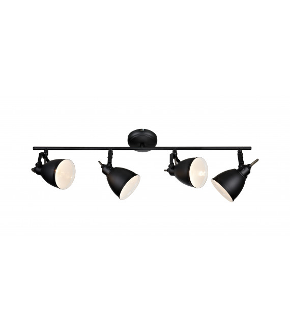 FJÄLLBACKA Schwarze Deckenleuchte 4 Lampen