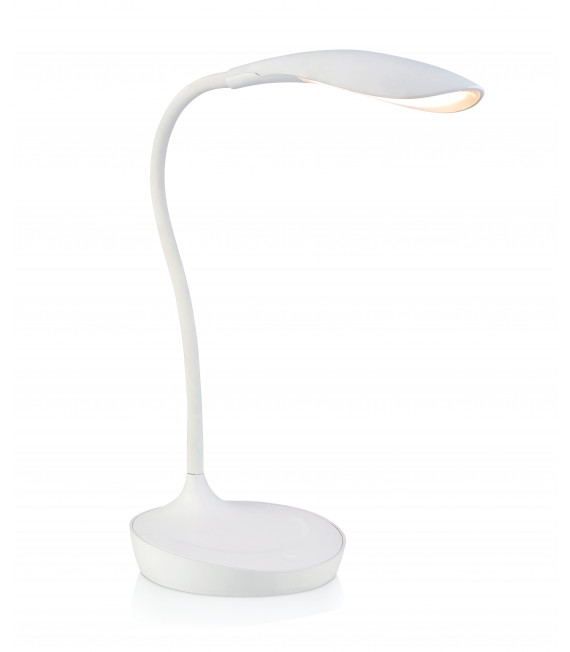 SWAN weiße Tischlampe 1 Glühbirne