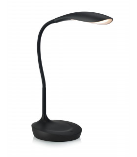 Lampada da tavolo SWAN nera 1 lampadina