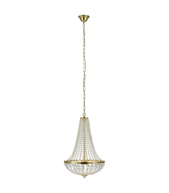 Plafoniera in cristallo GRÄNSÖ in ottone 2 lampadine