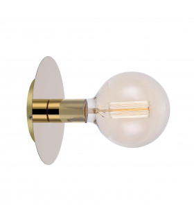 DISC applique in ottone 1 lampadina
