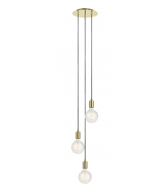 Plafonnier SKY Laiton 3 ampoules