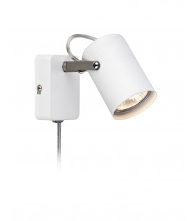 KEY white wall light 1 bulb