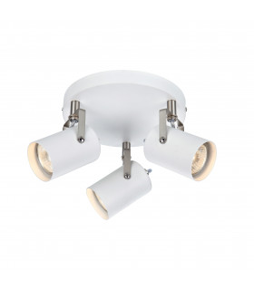 KEY white ceiling light 3 bulbs