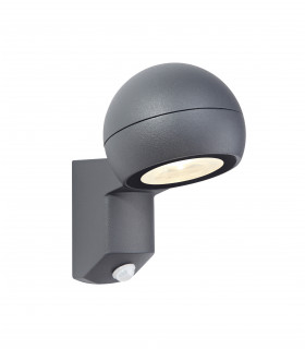 Applique murale de jardin TYFON grise 1 ampoule