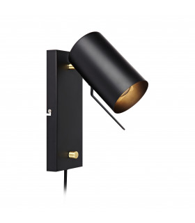 CARRIE Noire wall light 1 bulb