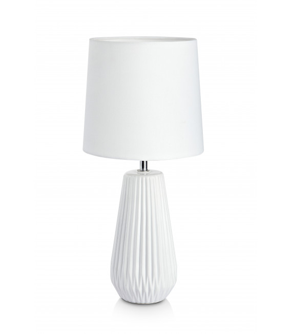 Lampada da tavolo bianca NICCI 1 lampadina