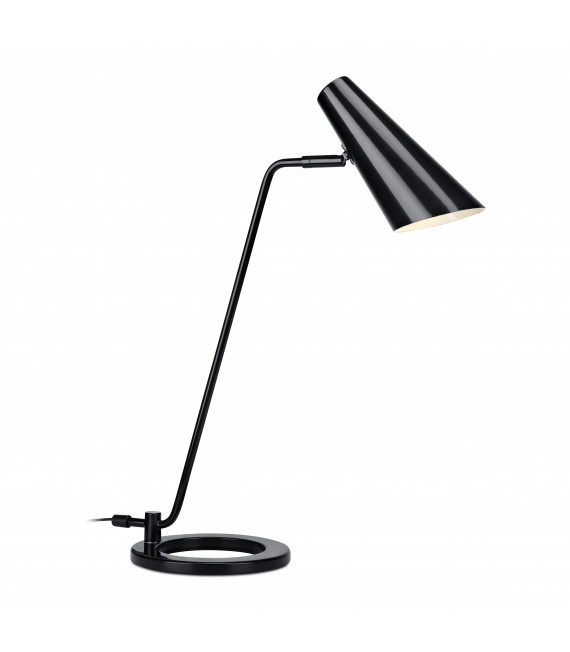 CAL black table lamp 1 bulb