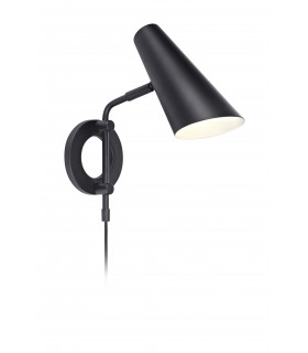 CAL black wall light 1 bulb