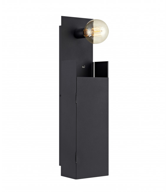 Applique murale COMBO Noire 1 ampoule