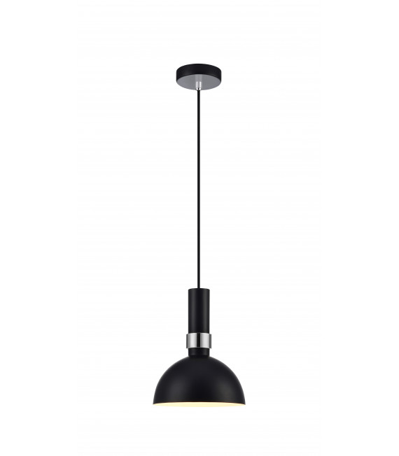 LARRY plafoniera nera 1 lampadina