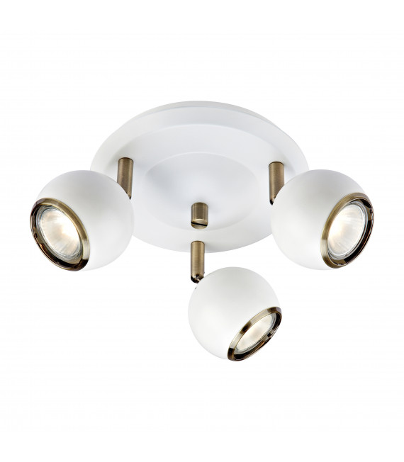 Plafonnier COCO Blanc 3 ampoules