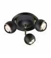 COCO Black ceiling light 3 bulbs