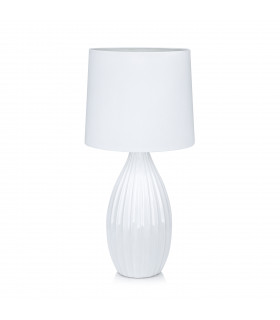Lampada da tavolo bianca STEPHANIE 1 lampadina
