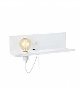 MULTI weiße Wandleuchte 1 Glühbirne