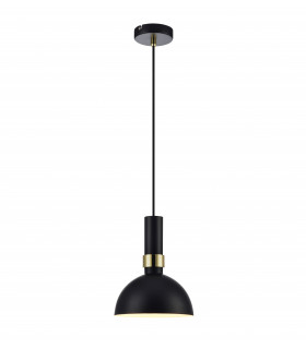LARRY plafoniera nera 1 lampadina