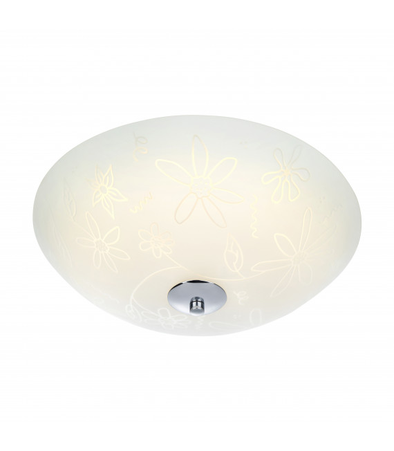 White FLOWER ceiling light 1 bulb