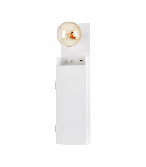 Applique murale COMBO blanche 1 ampoule