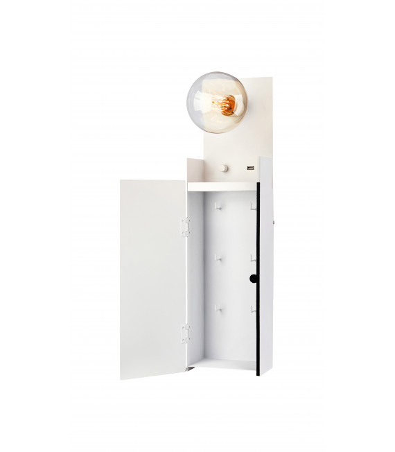 Applique murale COMBO blanche 1 ampoule
