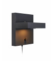 KUBIK wall light black 1 bulb