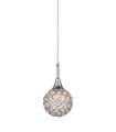 Suspension en cristal CORA chromée 1 ampoule