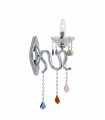 CARAMEL crystal wall light chrome 1 bulb