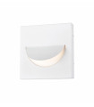 SMILE white garden wall light 1 bulb