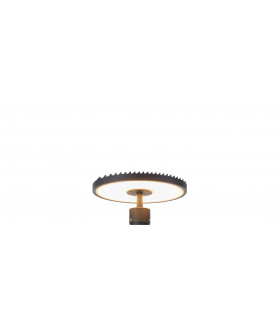 Garden lamp PLATE Black 1 bulb