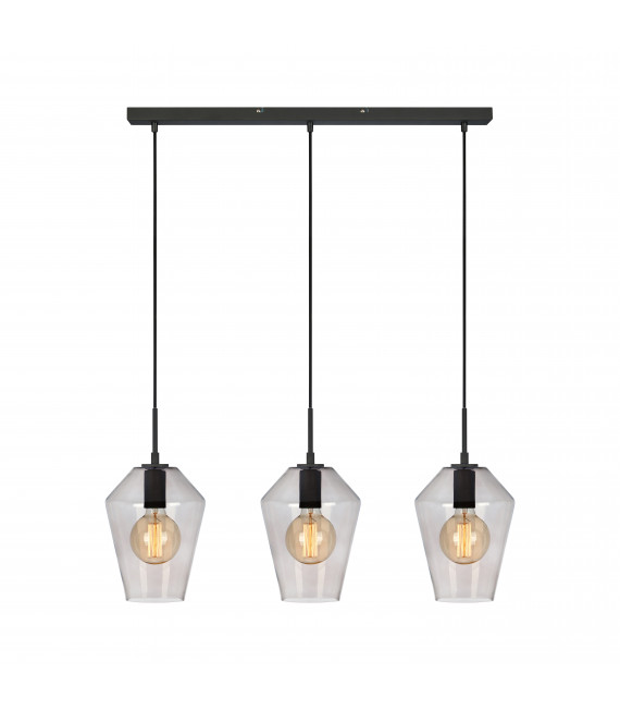 RETRO ceiling light black 3 bulbs