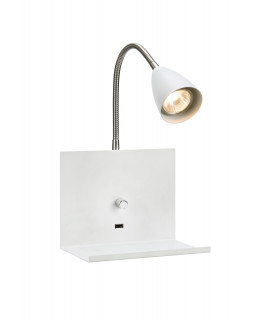 LOGI aplique blanco 1 bombilla
