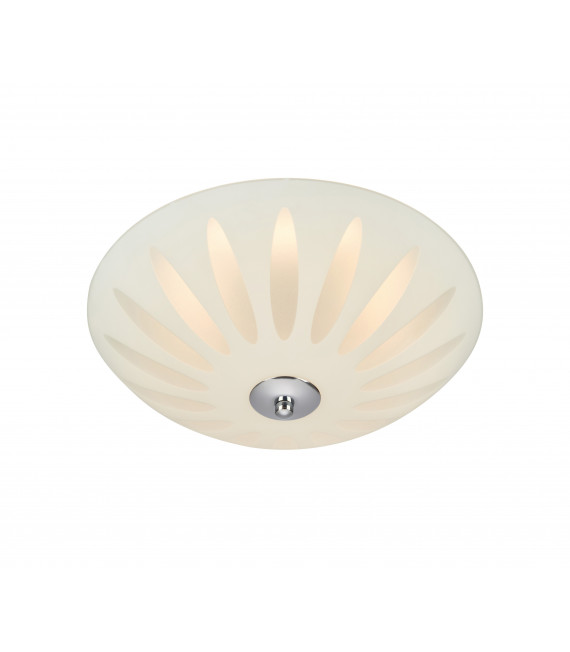 PETAL chrome ceiling lamp 1 bulb