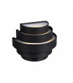 Applique murale de jardin ETAGE Noire 2 ampoules