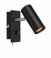 BARCELONA black wall light 1 bulb