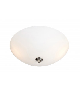 POLAR ceiling light in steel 3 bulbs