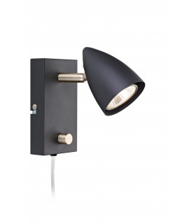 Applique murale CIRO Noire 1 ampoule