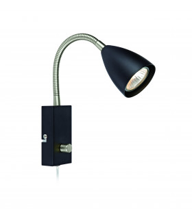 CIRO Aplique negro 1 bombilla