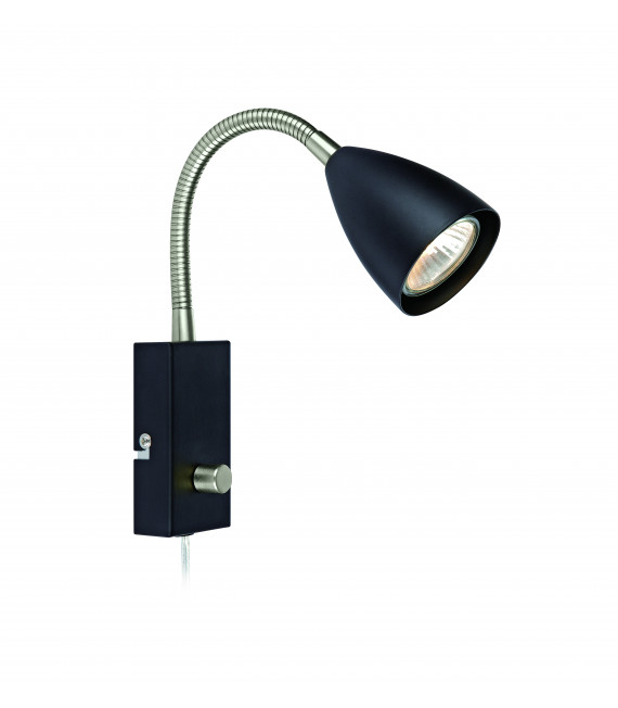 CIRO Aplique negro 1 bombilla